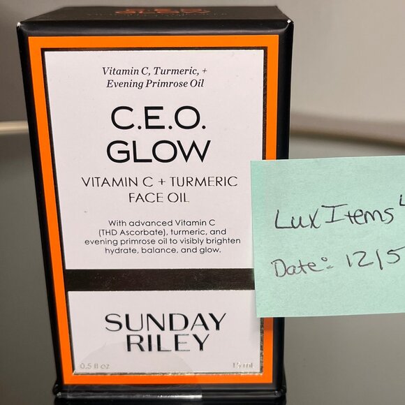 Sunday Riley C.E.O. Glow Vitamin C + Turmeric Face Oil – NEW / Unopened - Picture 5 of 10